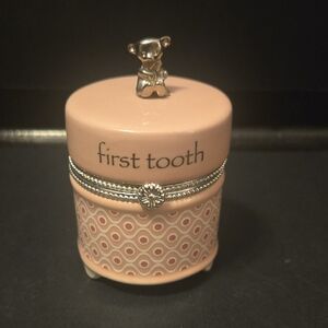 Pink Nat & Jules First Tooth Keepsake Box